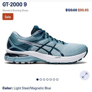 ASICS GT-2000 9, Size 6, Light Steel/Magnetic Blue color
